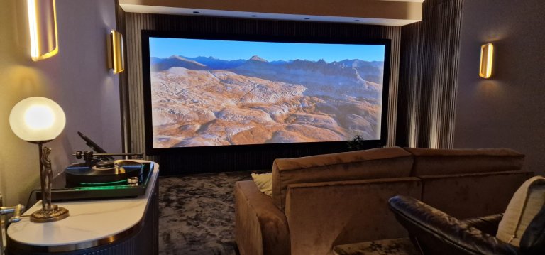 Hidden home tech luxury cinema