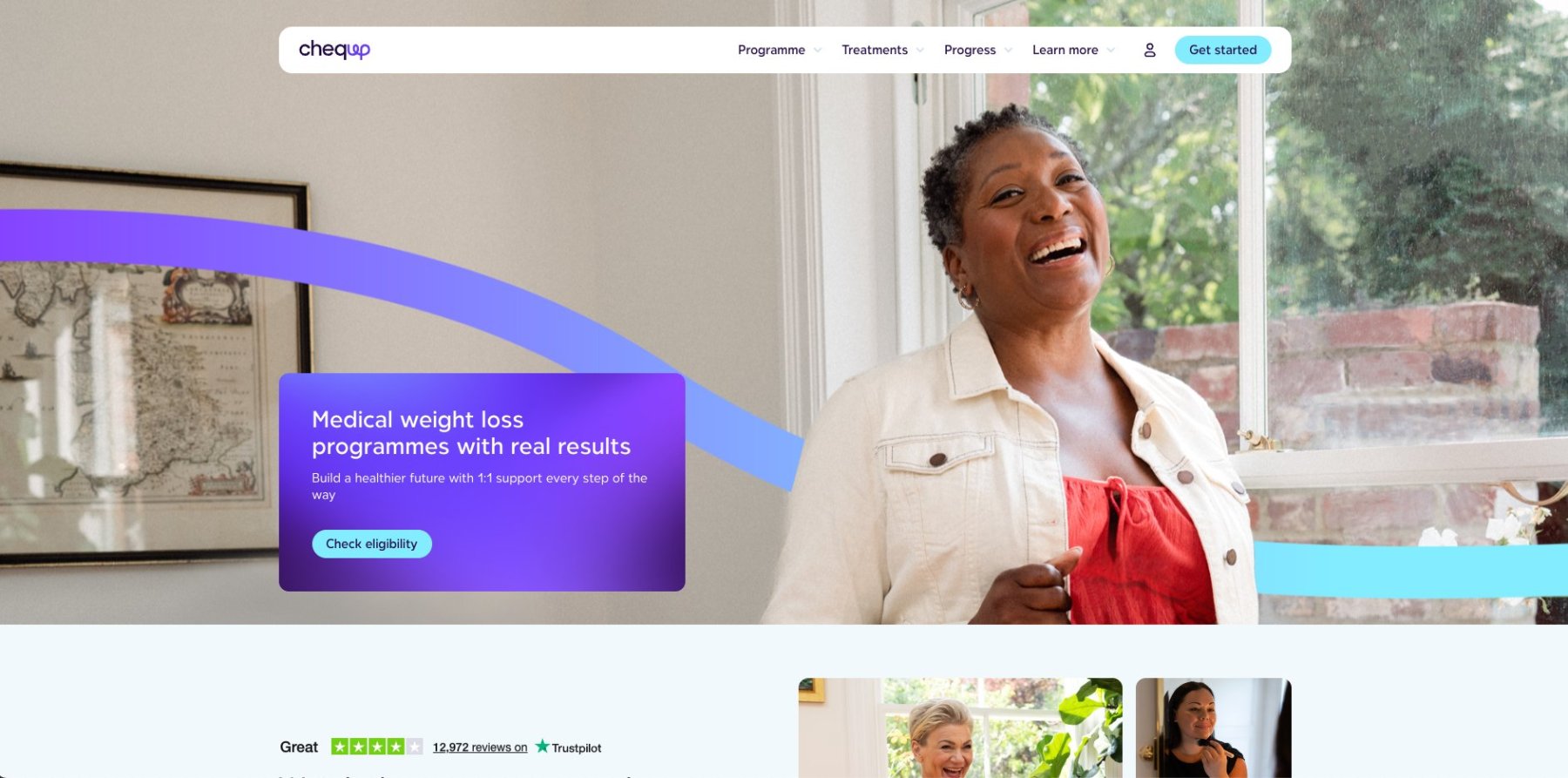 CheqUp healthcare website