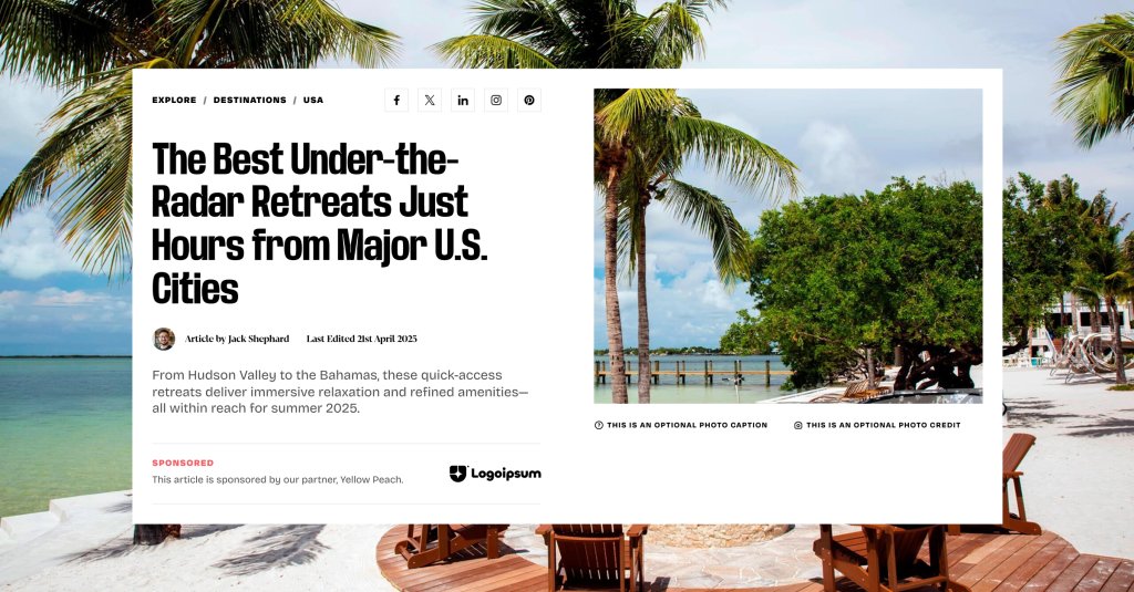 Business Traveller website design