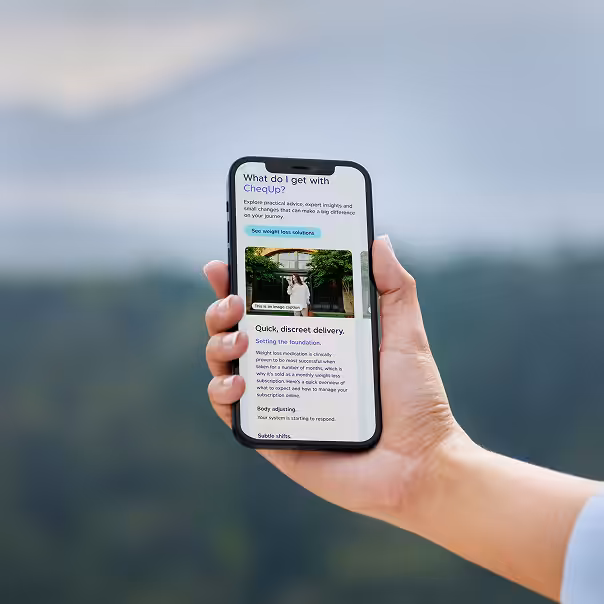 CheqUp mobile website