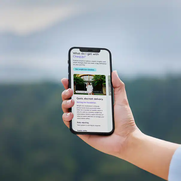 CheqUp mobile website