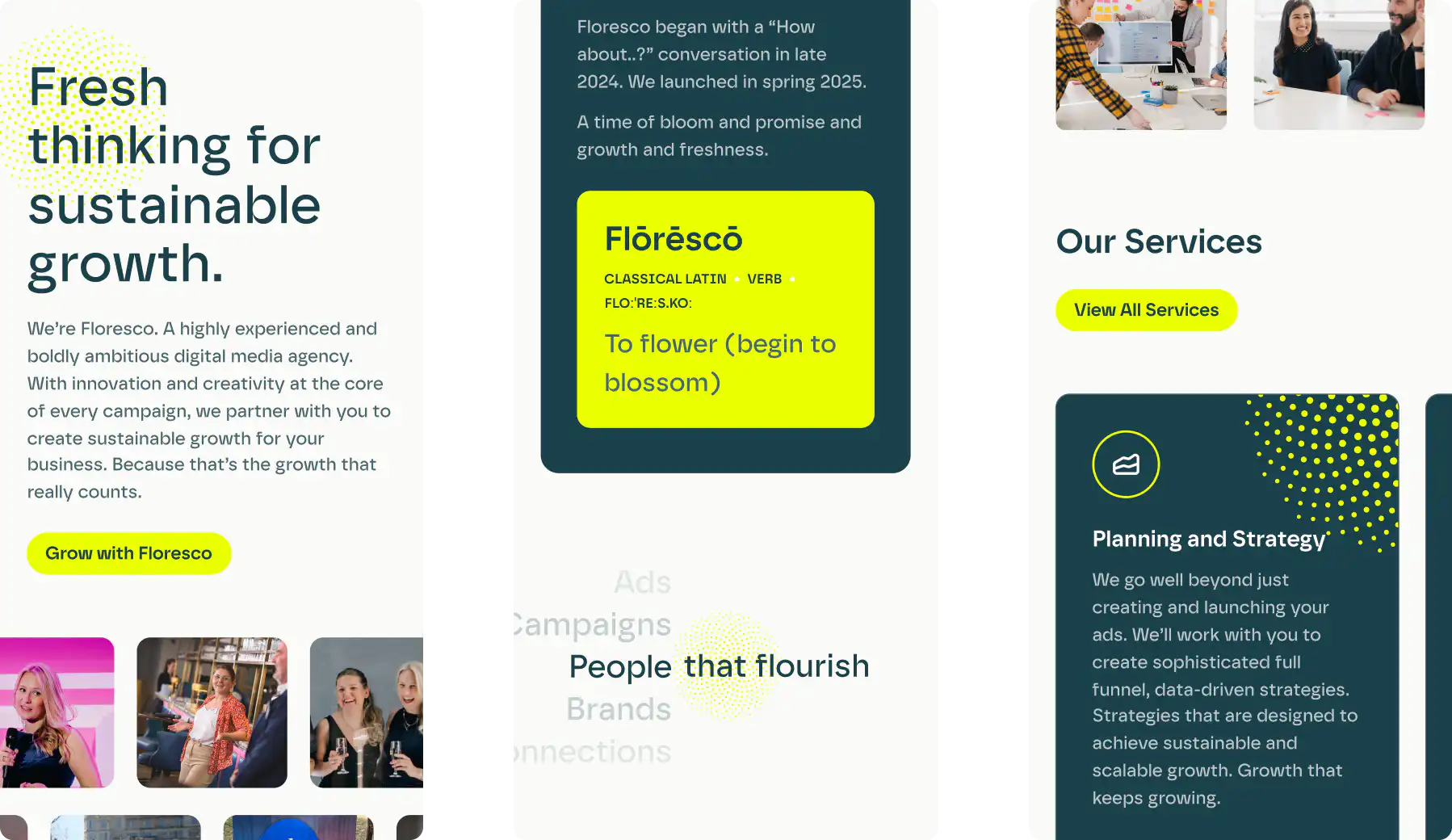 Floresco mobile website