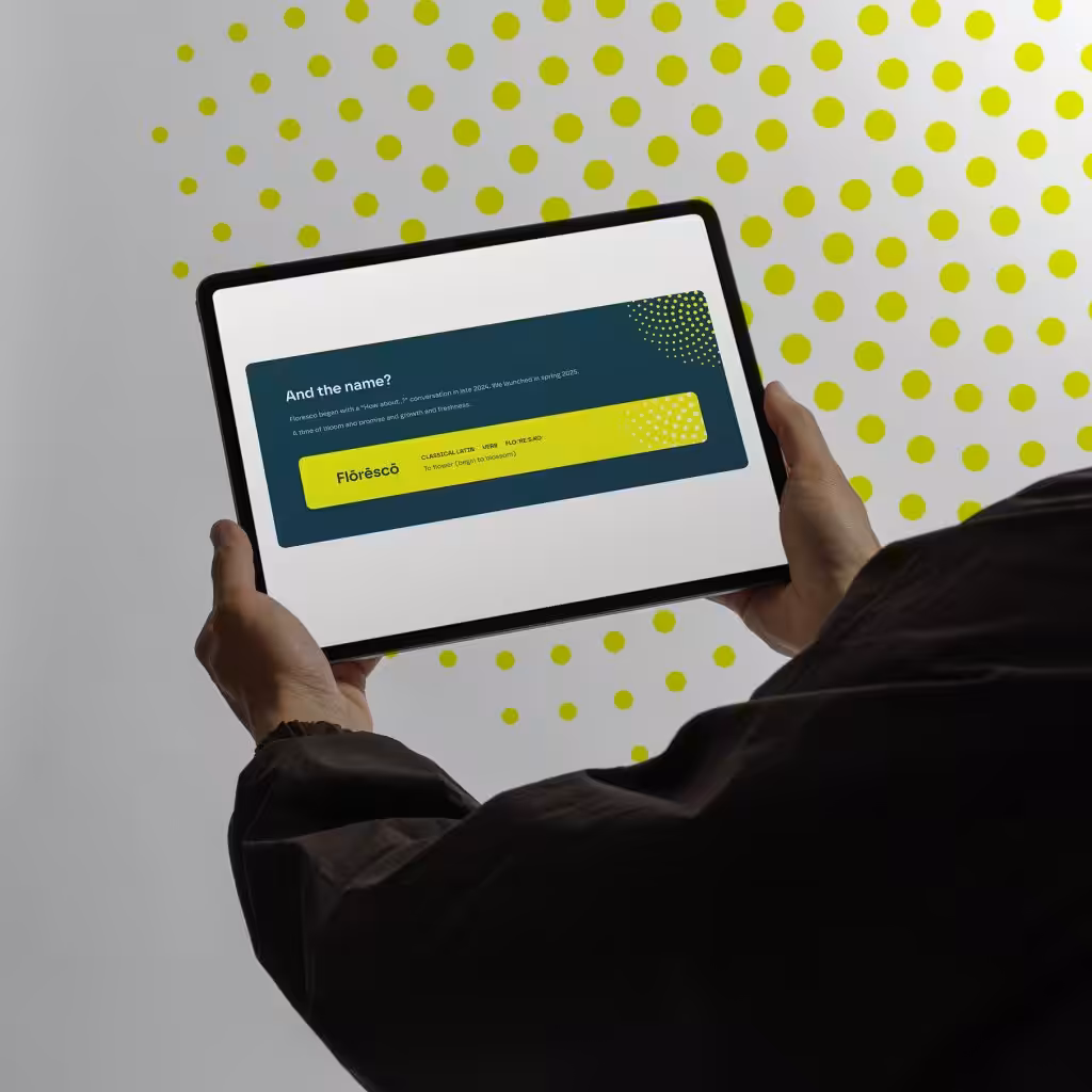 Paid media agency website on tablet