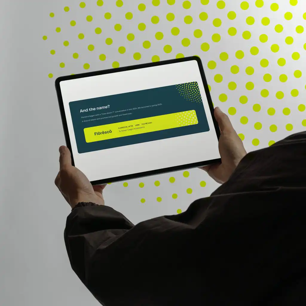 Paid media agency website on tablet