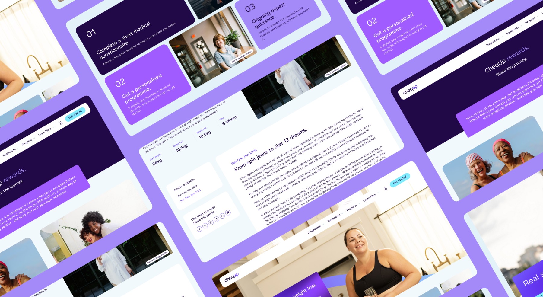 Figma website screens