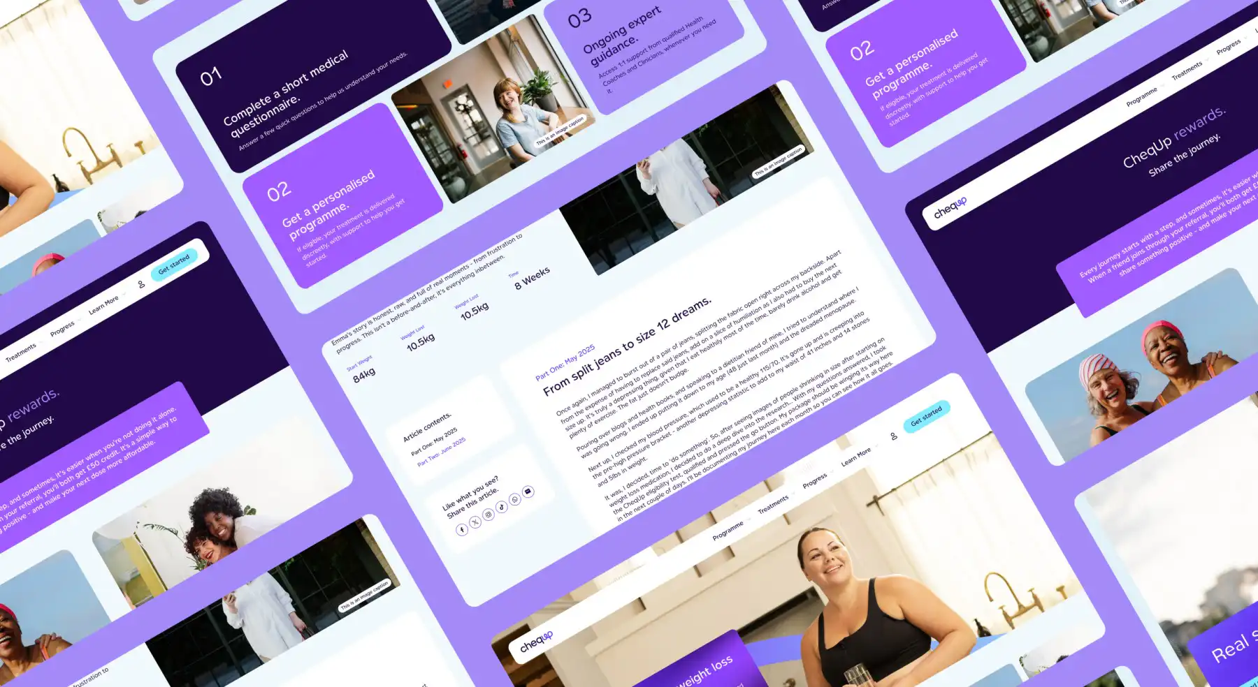 Figma website screens