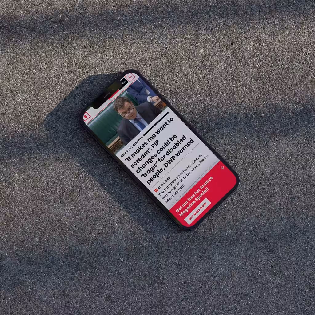 Big Issue on mobile phone