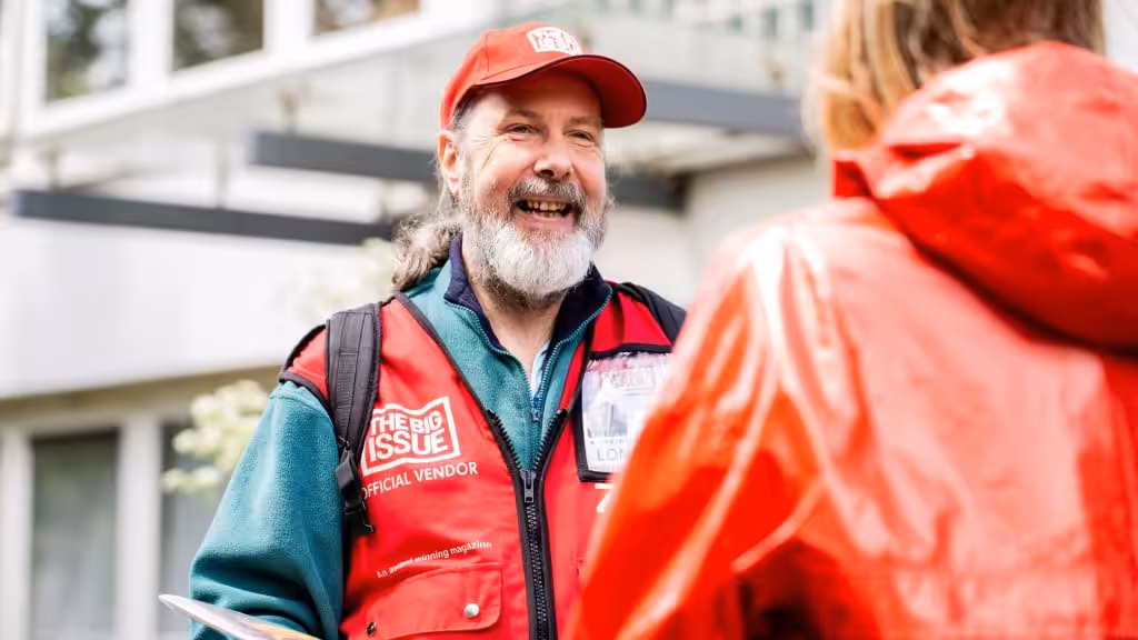 Big Issue vendor