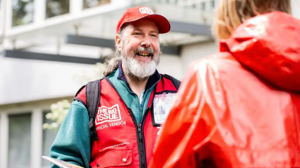 Big Issue vendor