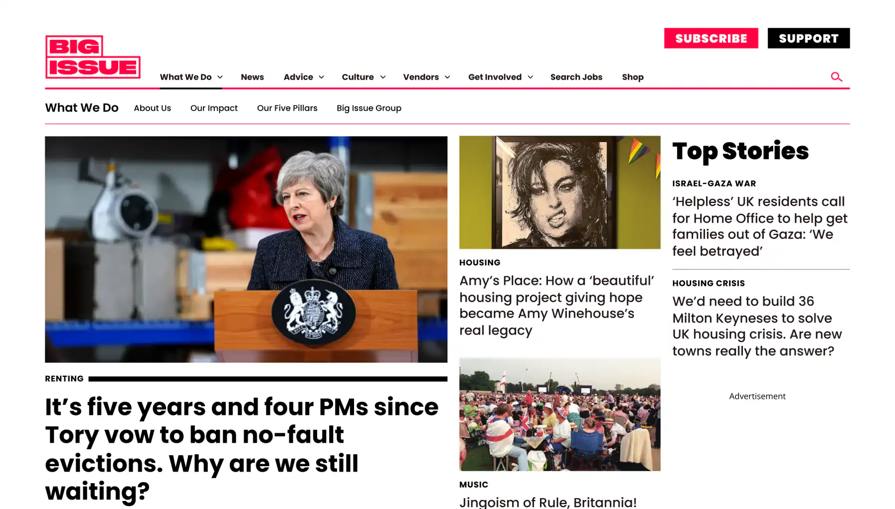 The Big Issue website