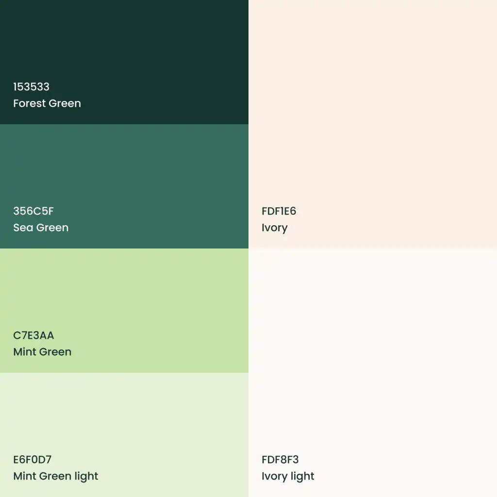Design system colour palette