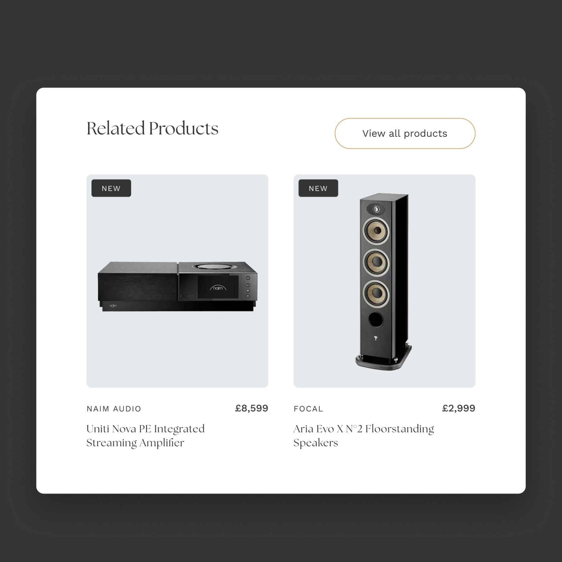 eCommerce website design