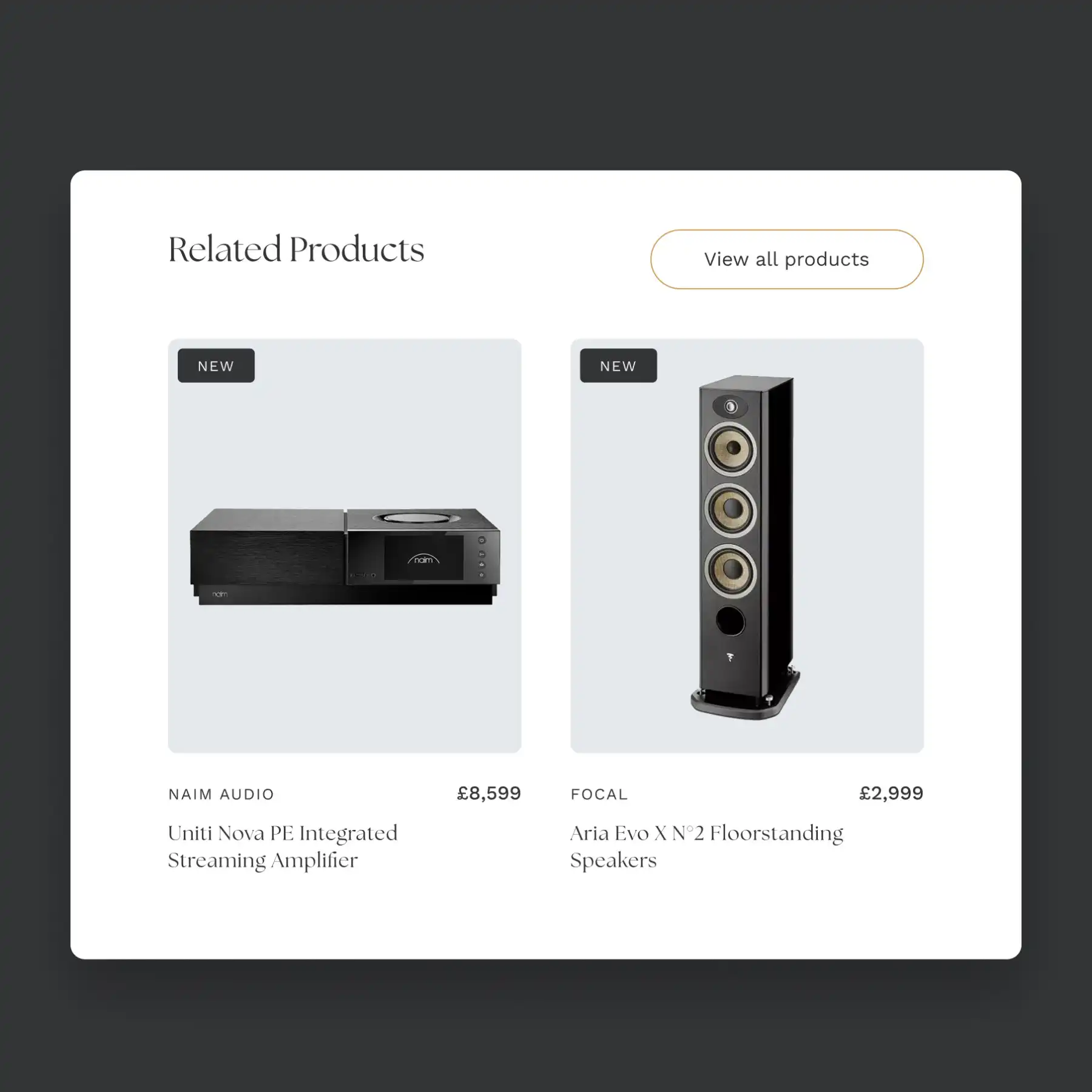eCommerce website design