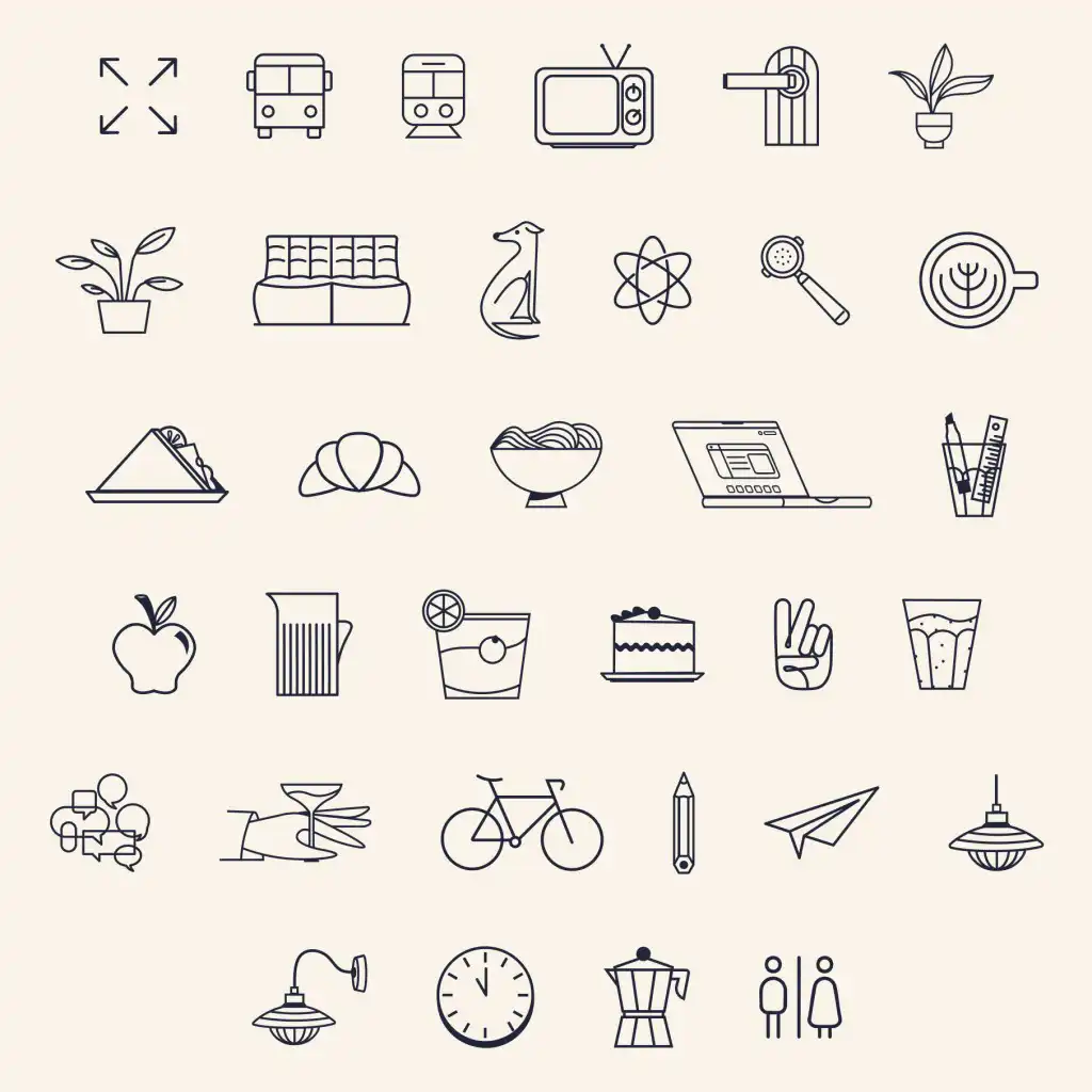 Website icon set