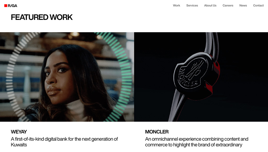 R/GA Website Hero