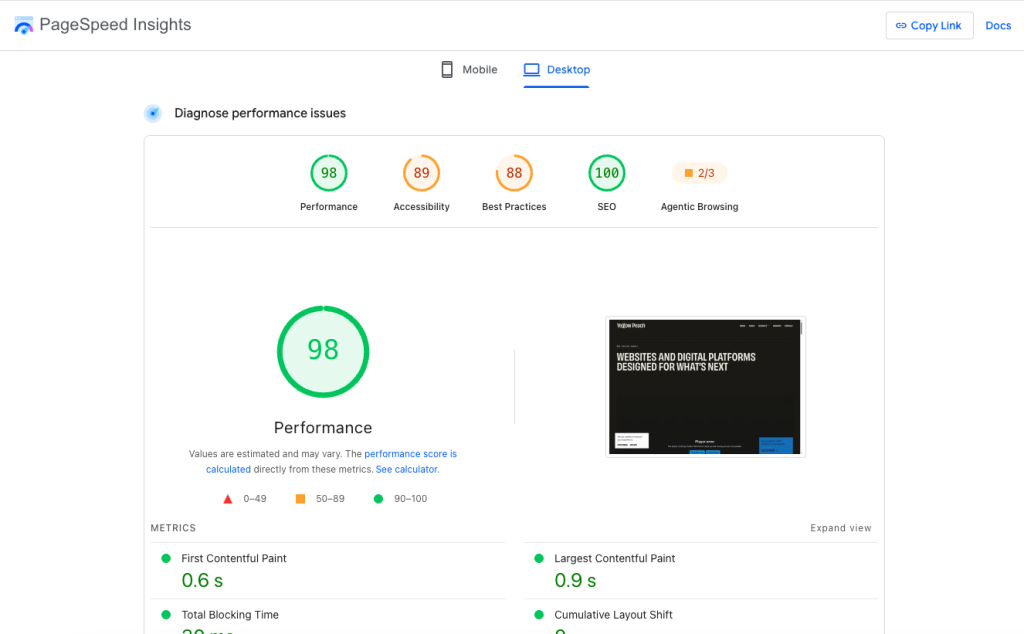 PageSpeed Insights