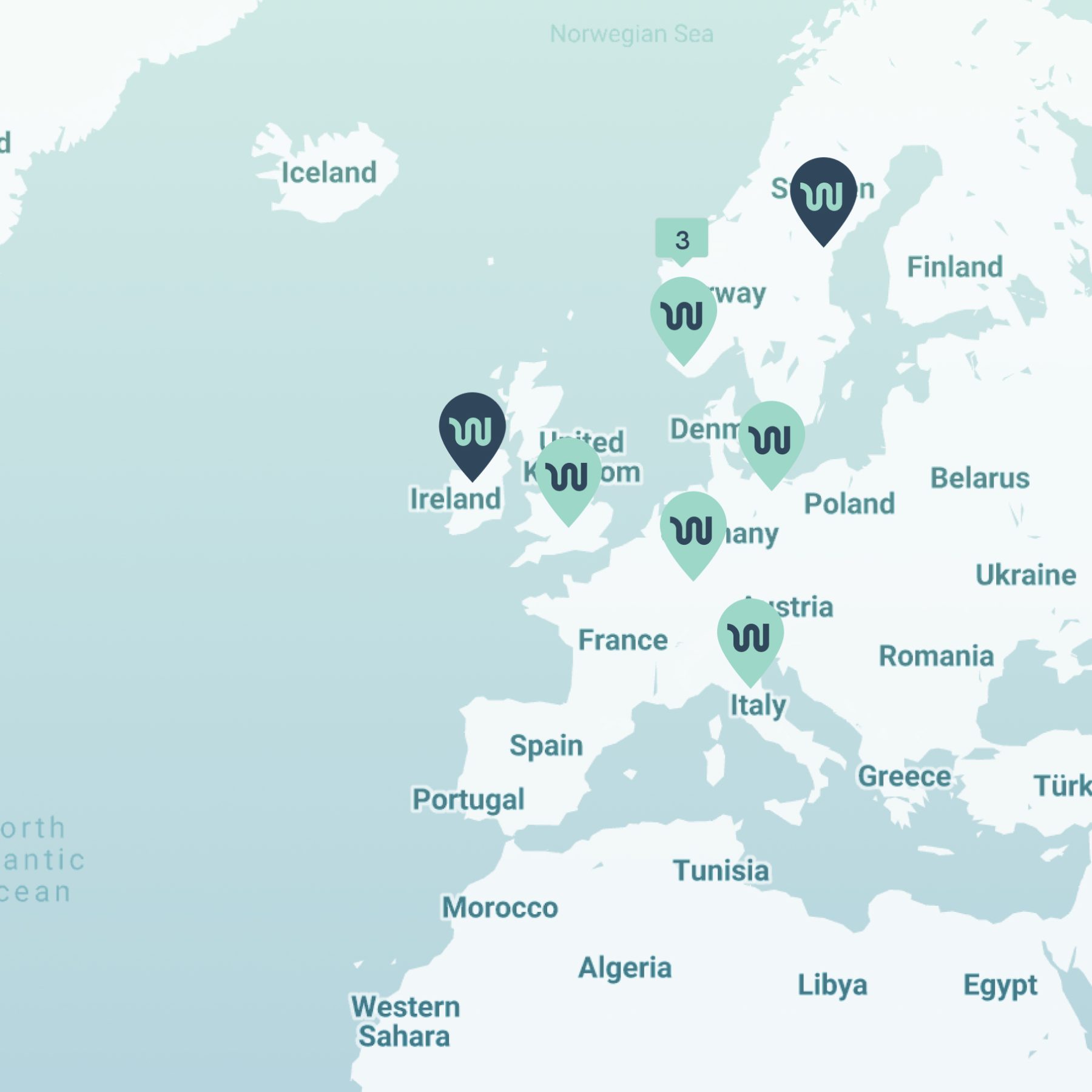 Interactive map feature